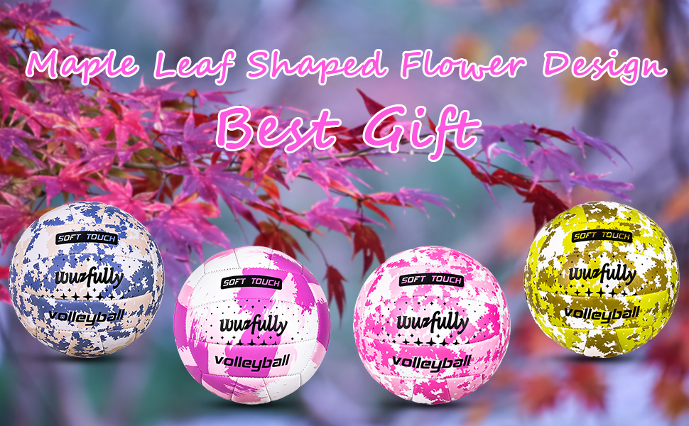 Волейбольний м'яч Wuzfully Kinder Soft Touch для пляжу та залу, розмір 5, фіолетовий