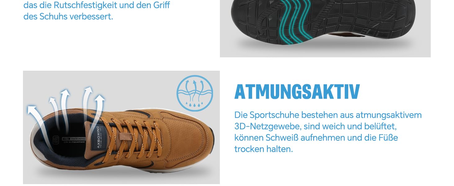 AX BOXING: Чоловічі кросівки/кеди. Легкі повсякденні, модні спортивні черевики з натуральної шкіри. Розміри 41-46 EU, колір коричневий. Розмір 45 EU