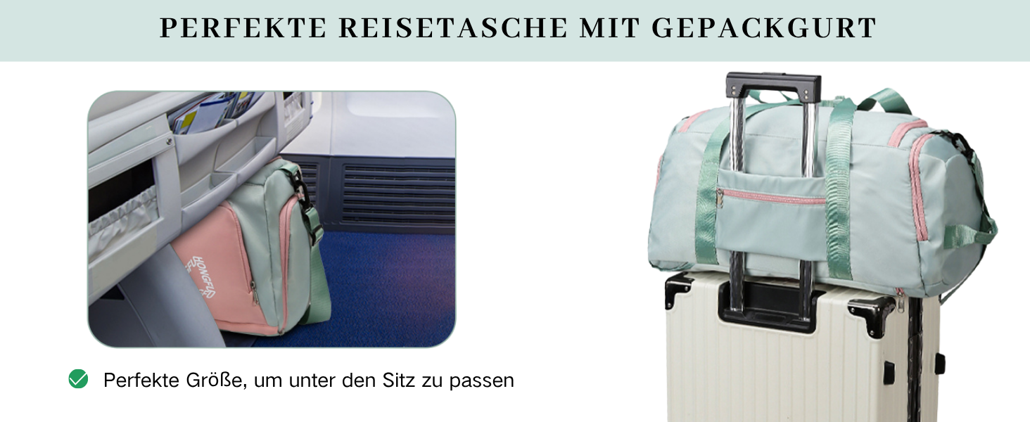 Спортивна сумка для жінок 45L з відділенням для взуття, мокрою сумкою, водонепроникна, для подорожей, спортзалу, басейну. Сумка-рюкзак для фітнесу, спорту, подорожей. Зелена/Рожева.