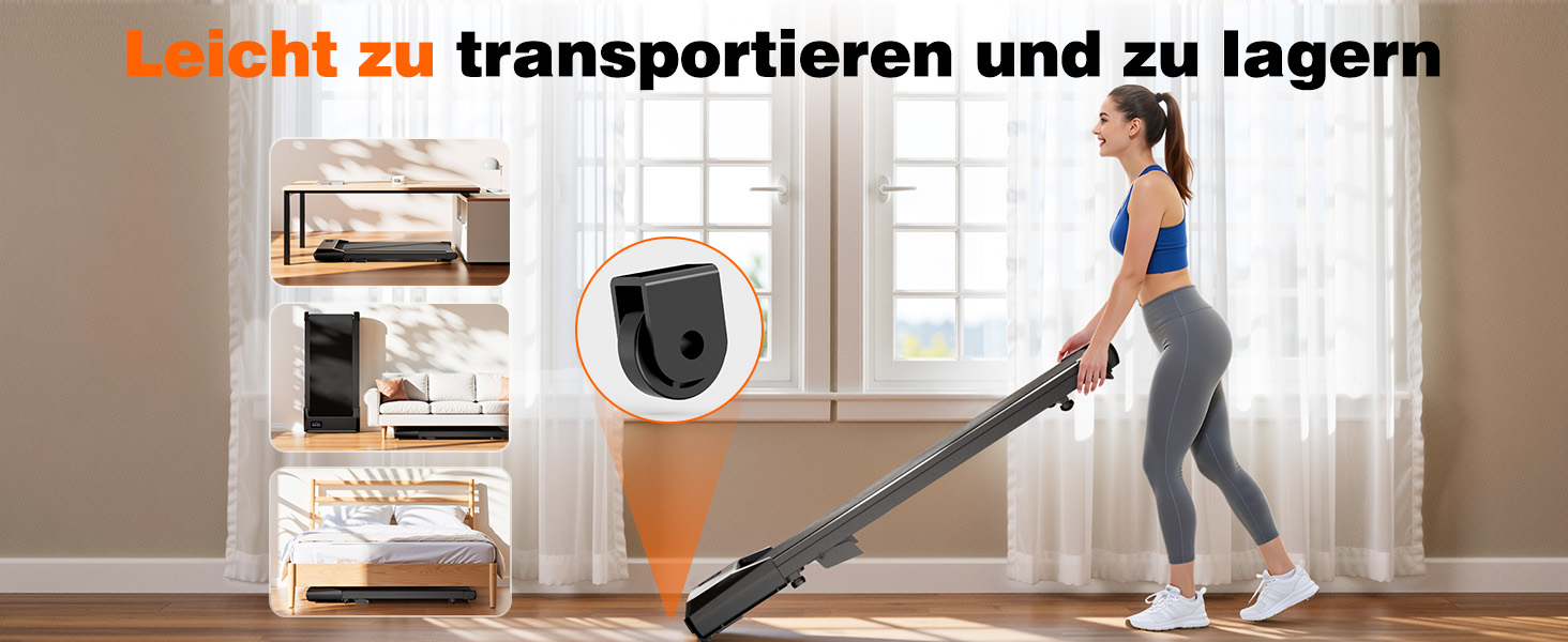 Бігова доріжка Superun Walking Pad для дому та офісу, максимальна вага 159 кг, з режимом тренувань, мобільним додатком та віртуальними трасами, безшумна