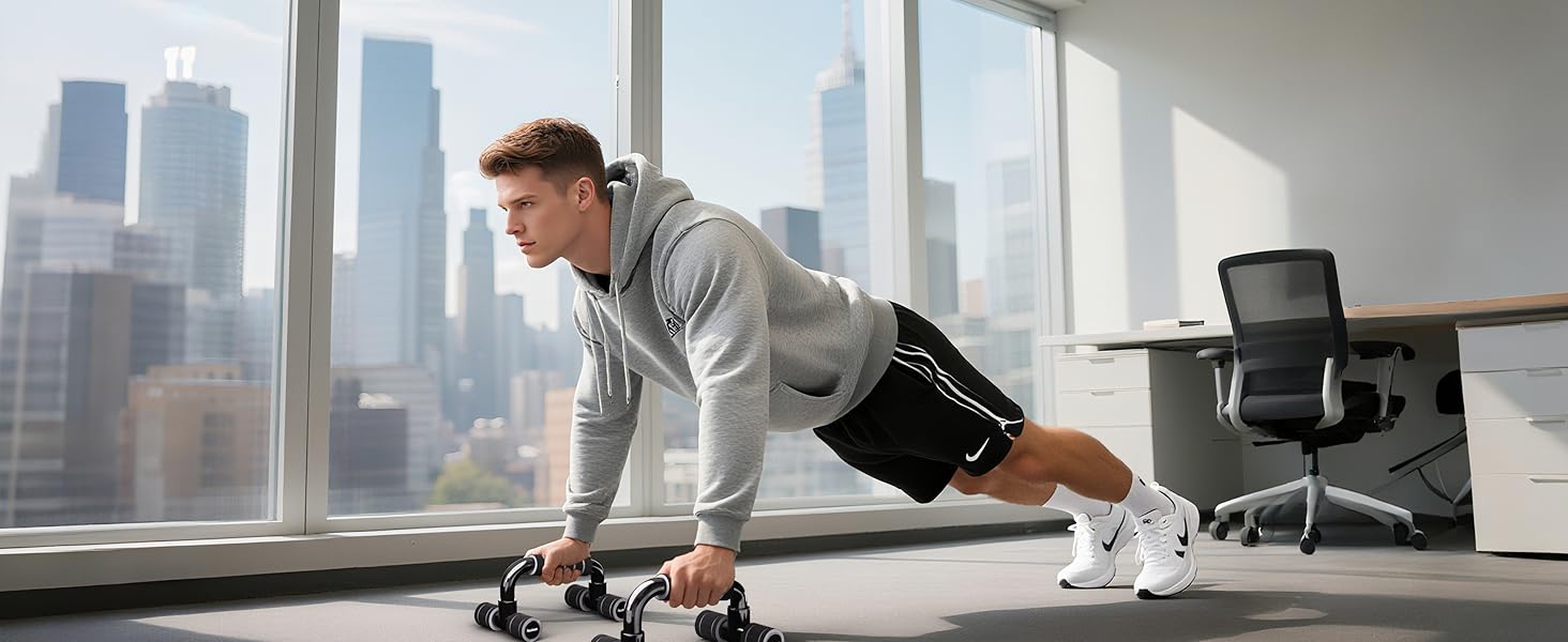 Паралелети для віджимань Push Up Bars, чорні - фітнес обладнання