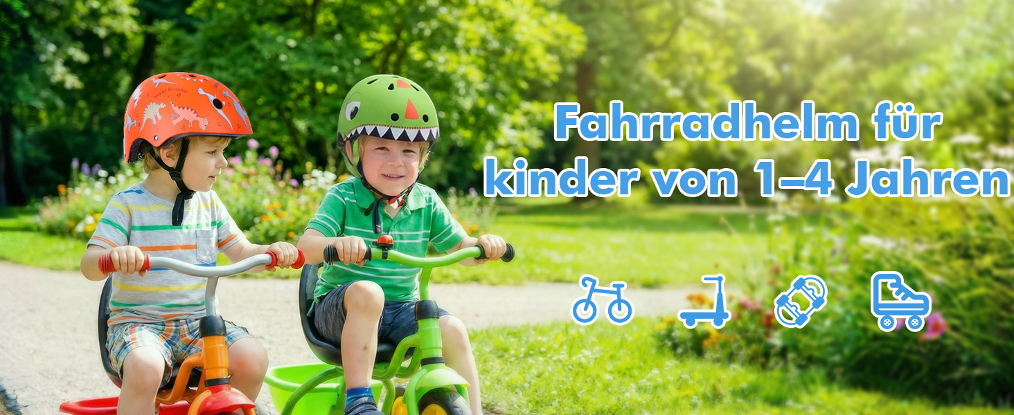 Дитячий шолом Kinderhelm для велосипеда, скейтборда, роликів, самоката, 50-54 см, регульований, CE-сертифікація, оранжевий