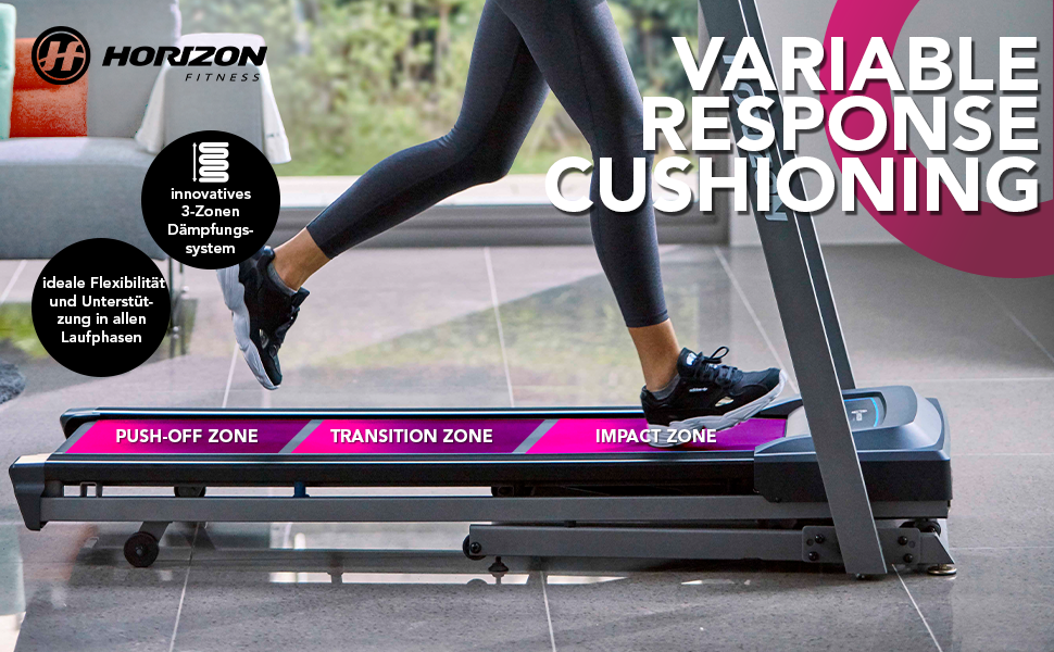 Бігова доріжка Horizon Fitness eTR5.0 з потужним двигуном 2 к.с.