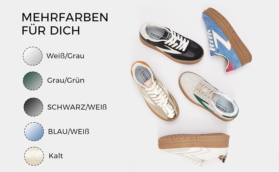 Жіночі туфлі на платформі Lucky Step з замші та гумовою підошвою, золотисті - ретро дизайн для тенісу та повсякденного носіння, 38 EU