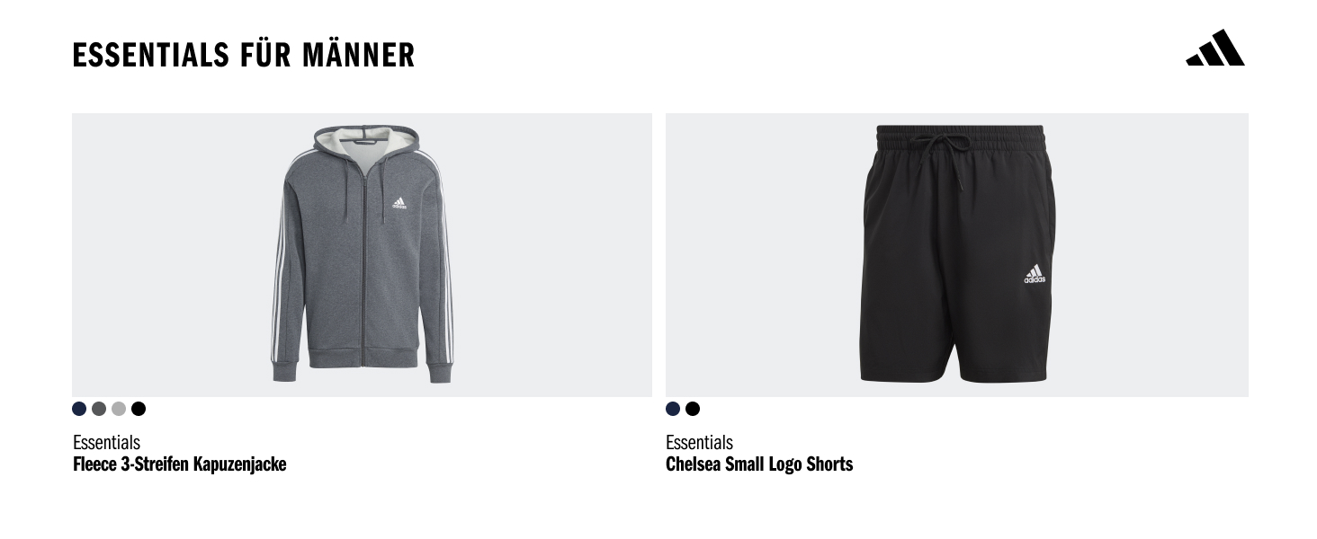 Чоловічі шорти Adidas Essential Three Stripes French Terry, сірі з чорними смугами, розмір XL