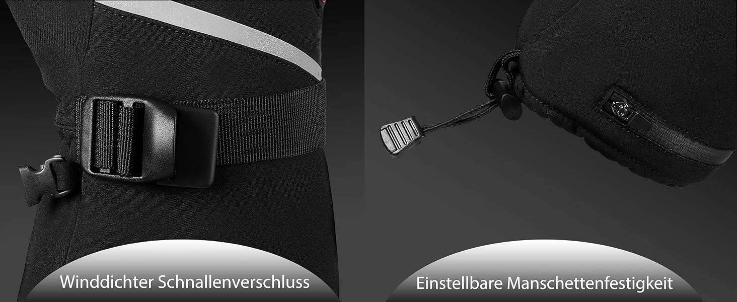 Греючі рукавички USB з підігрівом 20000mAh для чоловіків та жінок, 7.4V, 3 температурні режими, сенсорний екран, водонепроникні, антиковзкі, для зимової роботи на вулиці, чорні