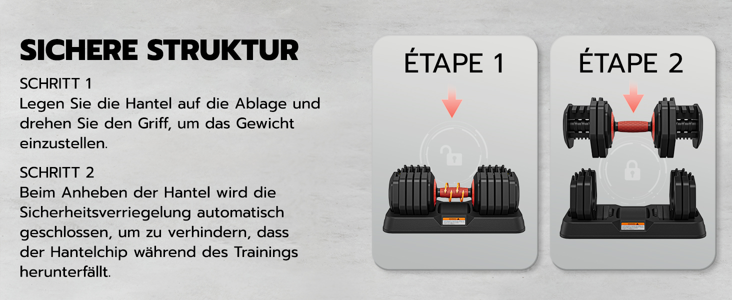Набір гантелей Dripex: 11 кг, 24.5 кг, 41 кг. Короткі гантелі з антиковзним покриттям, регульовані диски та підставка. Для фітнесу, окремо або пара (червоний 25 кг x1 (10 рівнів регулювання))
