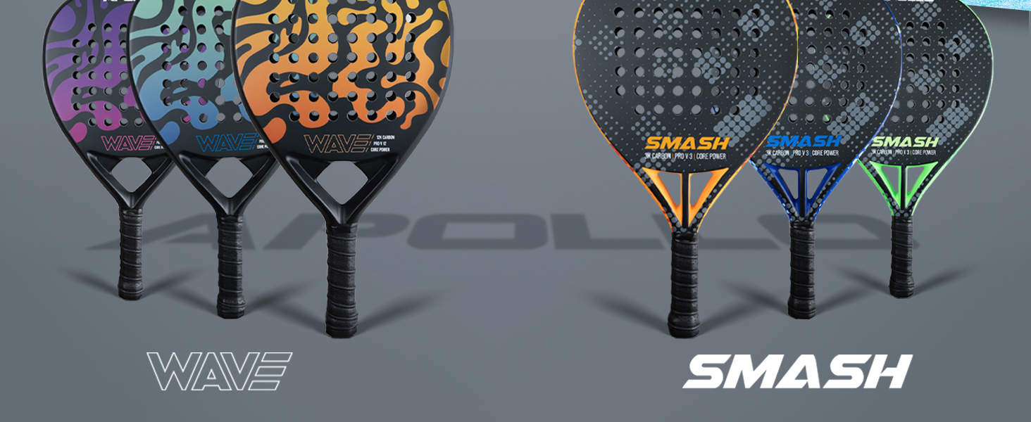 Ракетка для паделу Apollo 12K Carbon Purple - професійна ракетка для гри в падел для чоловіків та жінок, карбон 12K