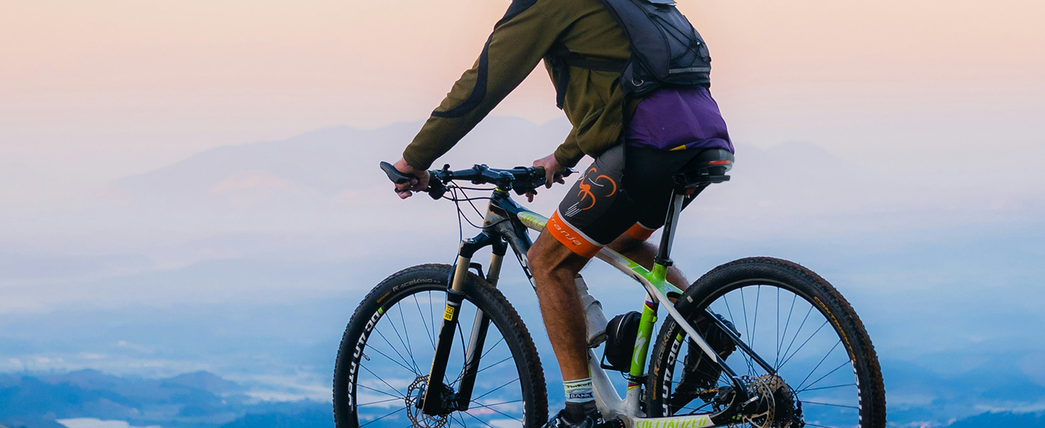 Широке ергономічне сідло для велосипеда: комфортне, дихаюче, з амортизацією. Підходить для чоловіків та жінок, Gravel Bike, MTB, e-MTB