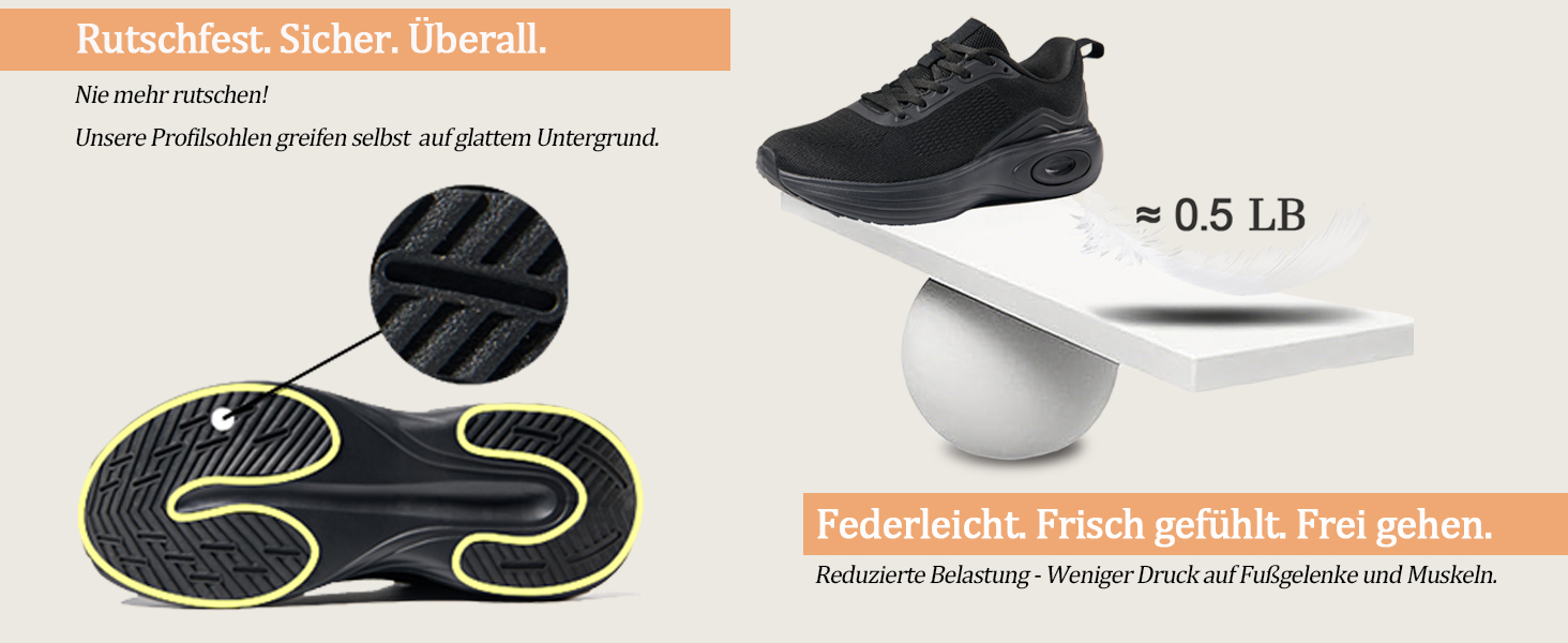 Жіночі кросівки Wondamo: легкі, дихаючі, з амортизацією для бігу, ходьби, активного відпочинку та фітнесу. Розміри 37-42 EU, чорний колір