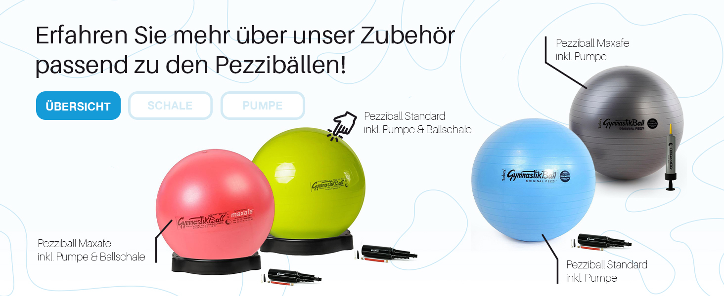 М'яч Pezzi MAXAFE 42 з Ball Bowl & Pump (53 см, блакитний)