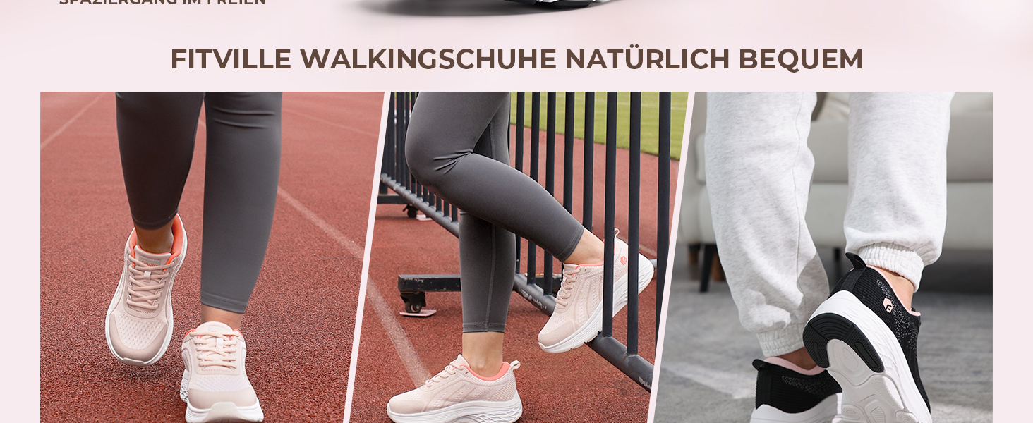 Жіночі кросівки FitVille, чорного кольору, розмір 39.5 EU