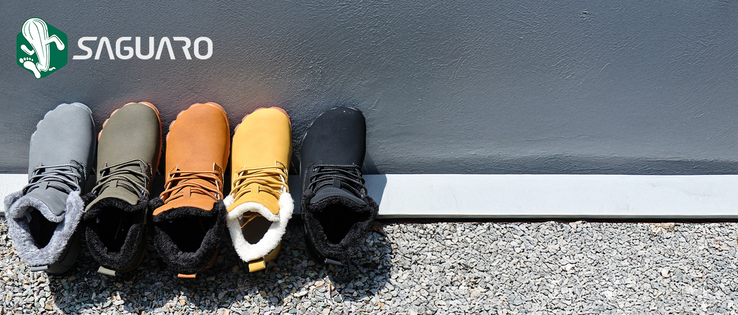 Чоботи зимові чоловічі Saguaro Barfußschuhe, теплі, водонепроникні, розмір 36-48, жовті