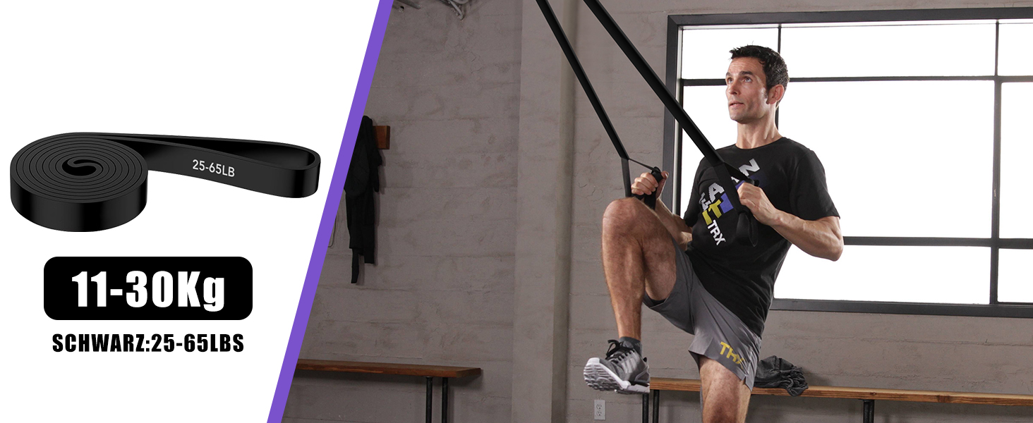 Набір еластичних стрічок для фітнесу з 4 рівнями опору, Resistance Bands Set з ручками, фіксатором для дверей, чохлом, сумкою та інструкцією. Ідеально для фітнесу, розтяжки та йоги.