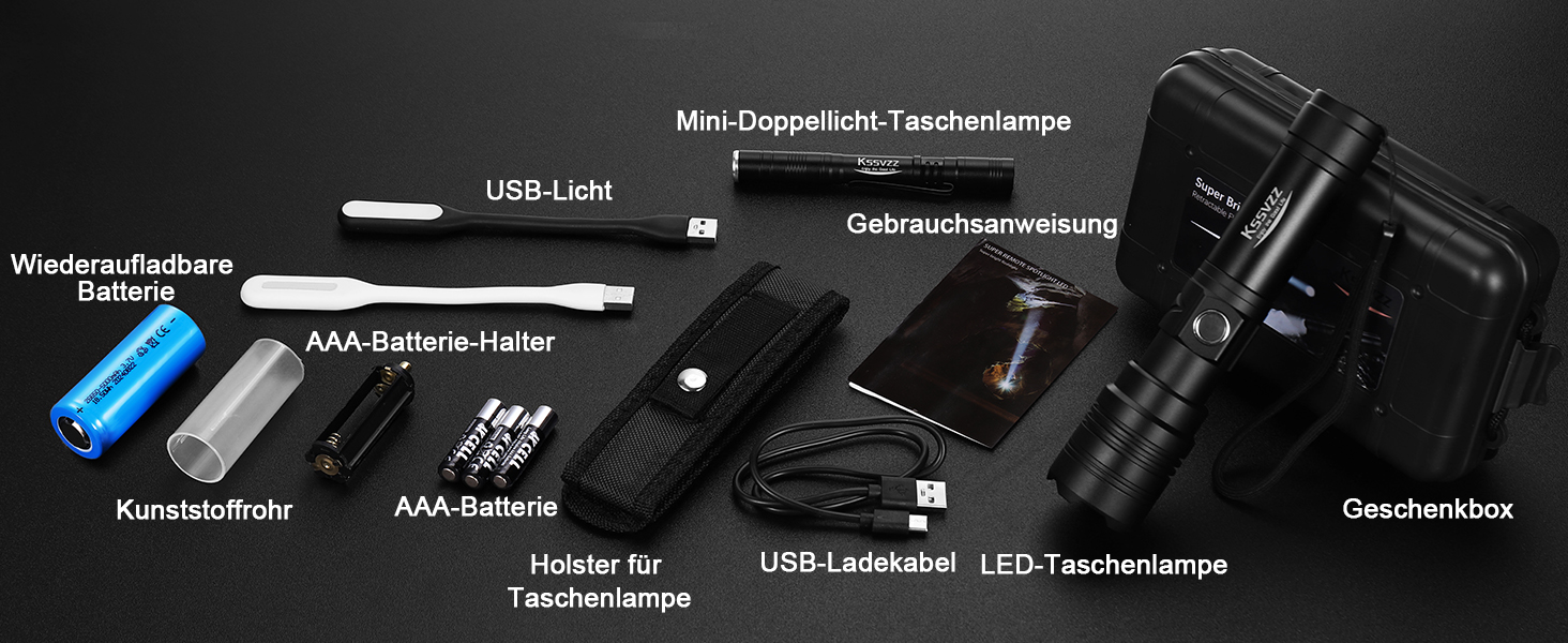 Ліхтар налобний LED USB-C, 500000 люмен, тактичний, 5 режимів, водонепроникний IPX7, для кемпінгу та відпочинку на природі