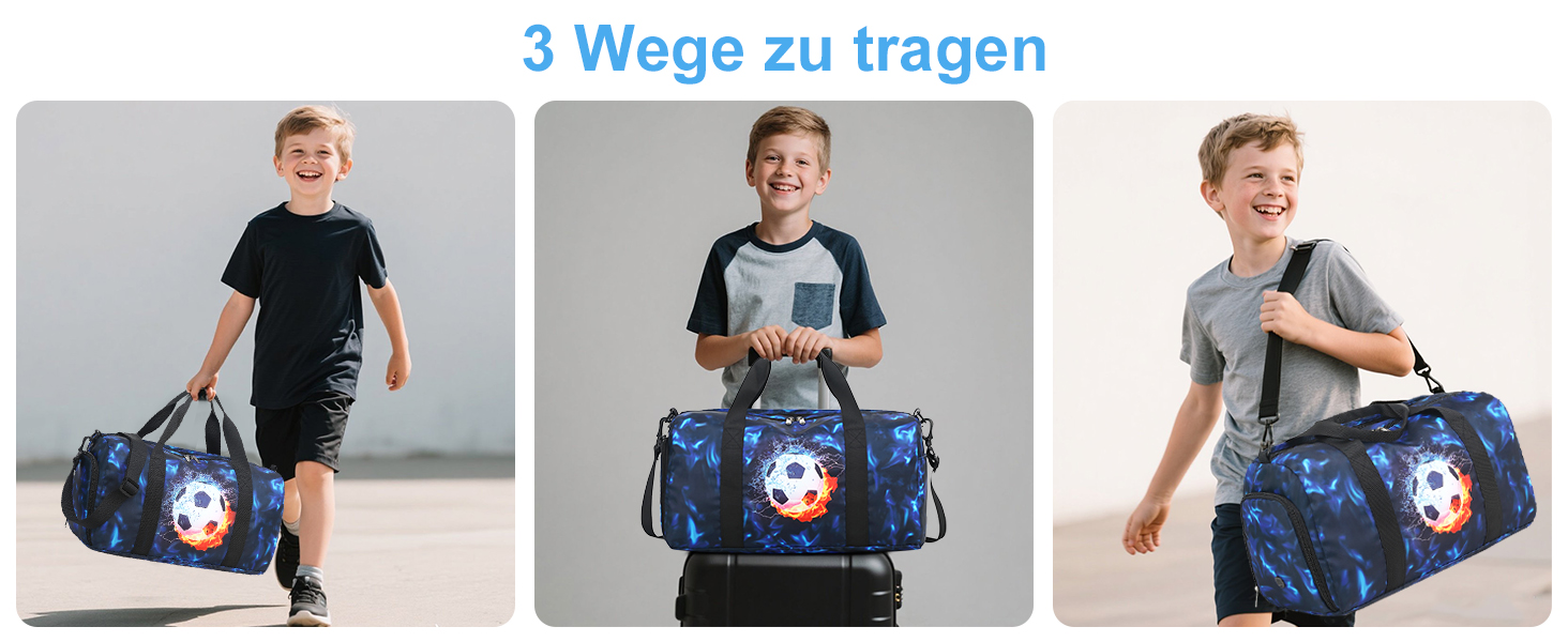 Спортивна сумка для дітей з відділенням для взуття та мокрих речей. Дитяча пляжна сумка для хлопчиків та дівчаток. Сумка для плавання, подорожей, фітнесу (Принц Graffiti Blue)