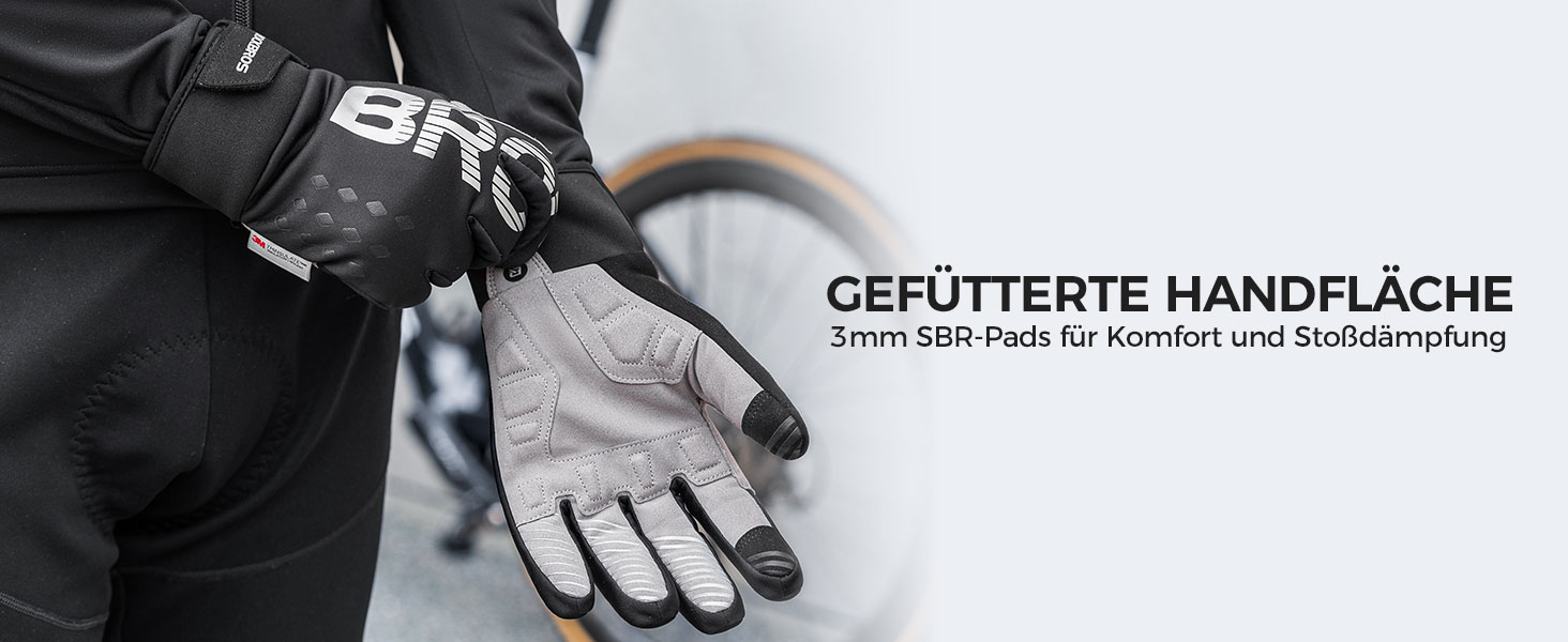 Велосипедні рукавички ROCKBROS для жінок та чоловіків, зимові, Thinsulate, теплі, сенсорні, для MTB, катання, альпінізму, бігу та активного відпочинку (XXL, Thinsulate)