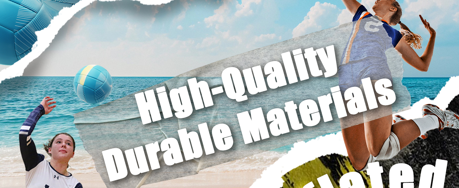 Волейбольний м'яч Fantecia з насосом, розмір 5, Soft Touch, для занять, гри, пляжу, басейну, синій