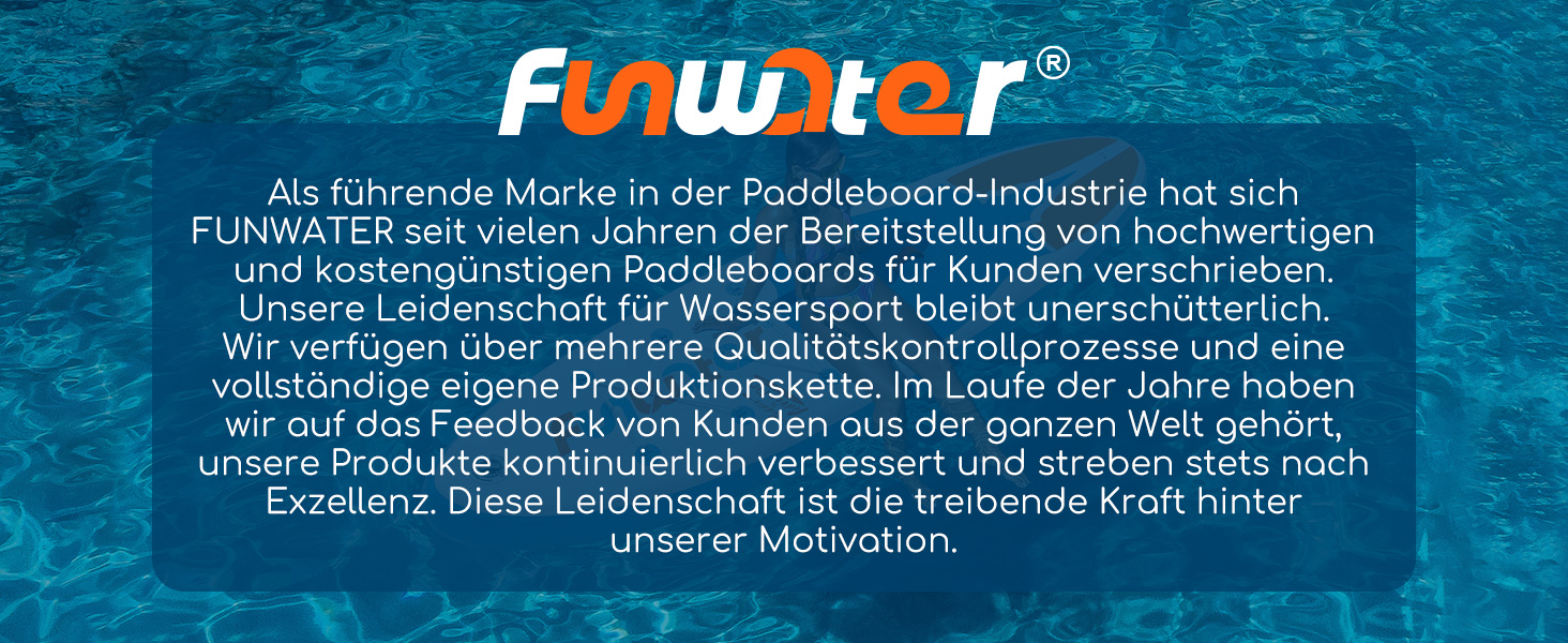Надувне SUP-борд FunWater: комплект з аксесуарами (весло, насос, рюкзак, лінія, водонепроникний мішок)