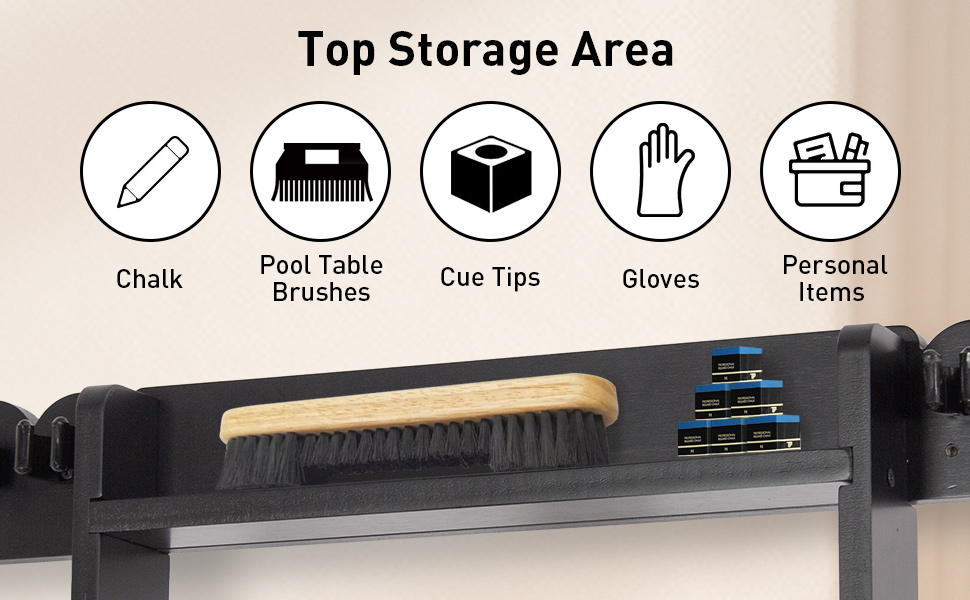 Стенд для київ Leogreen на 8 київ, 18 куль, 3 підставки для куль та рулон паперу. Настінний органайзер з дерева для більярдних кімнат, барів та клубів