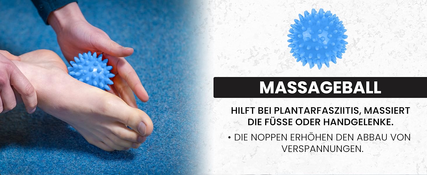 Набір для масажу фасцій Unycos: ролер, стрічка, м'яч, стік та фітнес-стрічки (120 кг)