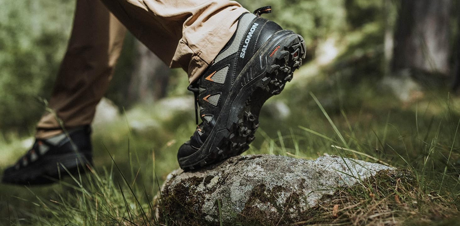 Жіночі трекінгові черевики Salomon X Braze Mid Gore-Tex, 39 1/3 EU, Ebony India Ink Bleached Aqua