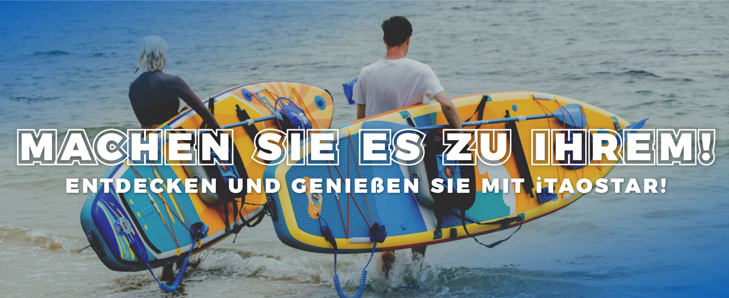 SUP-дошка iTAOSTAR Adventure 365x88/99 см з сидінням, надувний сапборд для підлітків/дорослих, 5 плавників, чорний