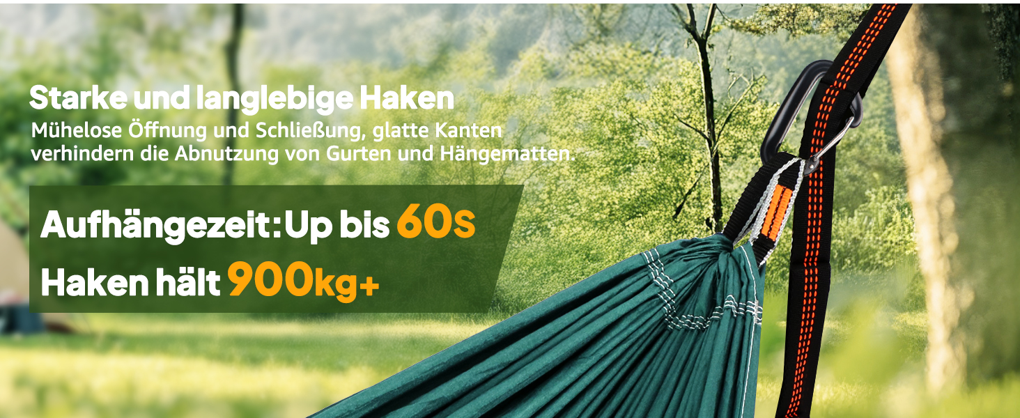 Намет-гамак NATUREFUN для кемпінгу та подорожей | 300 кг, 300x200 см | Атмосвітка, швидковисихаючий нейлон, 2 карабіни, 2 шнури | Зелений, темно-зелений