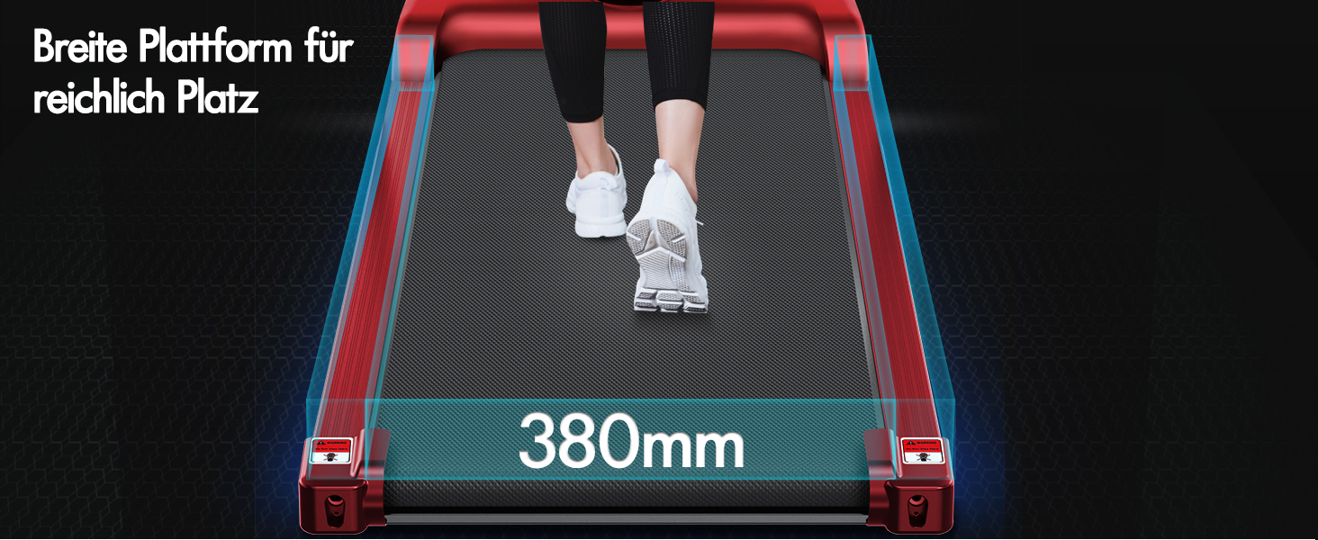 Інтелектуальний килимок для ходьби BLACK LORD SL9H - 2-в-1 для дому та офісу, з пульт та моніторингом даних, червоний (з ручками)