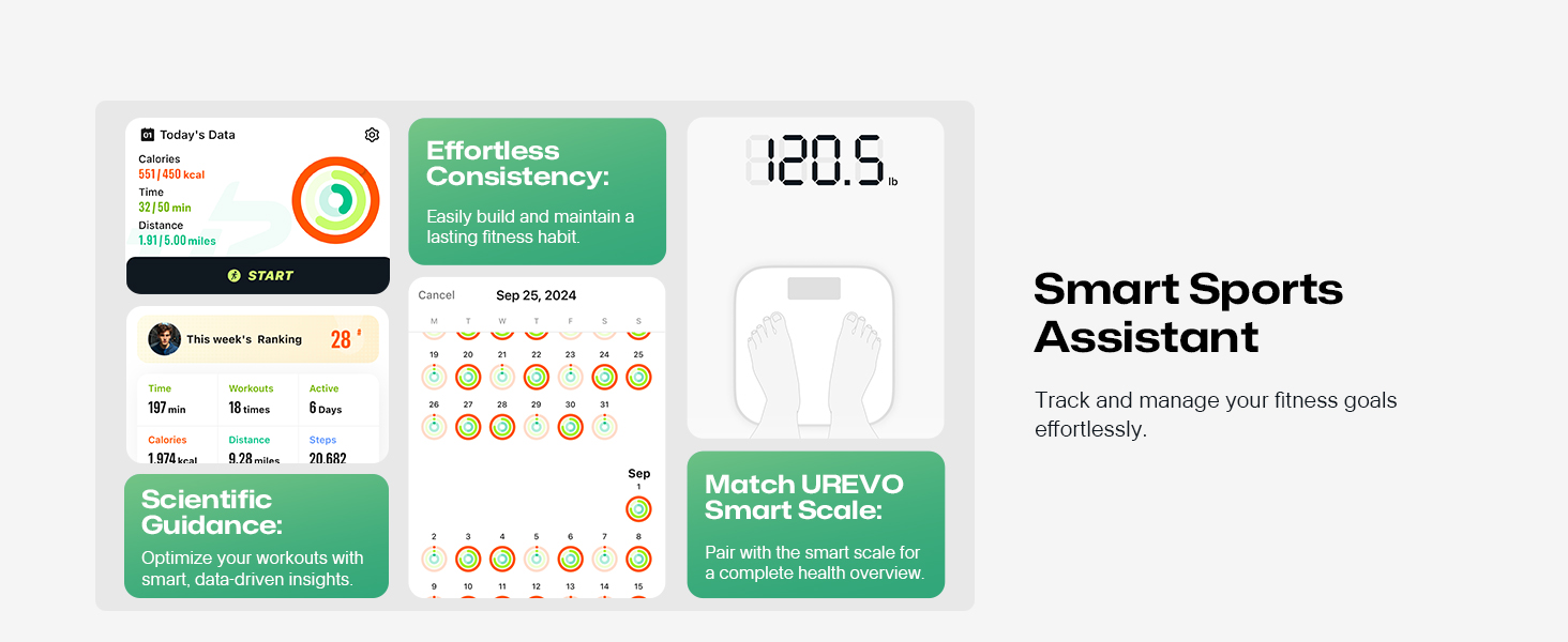 UREVO Smart Walking Pad: компактний біговий килимок під стіл з амортизацією, керування через додаток та пультом, 38x102 см