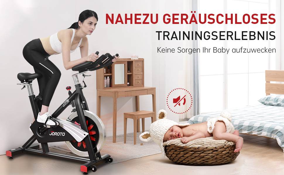 Велотренажер JOROTO X2/X2PRO з регульованим магнітним опором, LCD-дисплеєм та тримачем для планшета (12.6'), до 150 кг