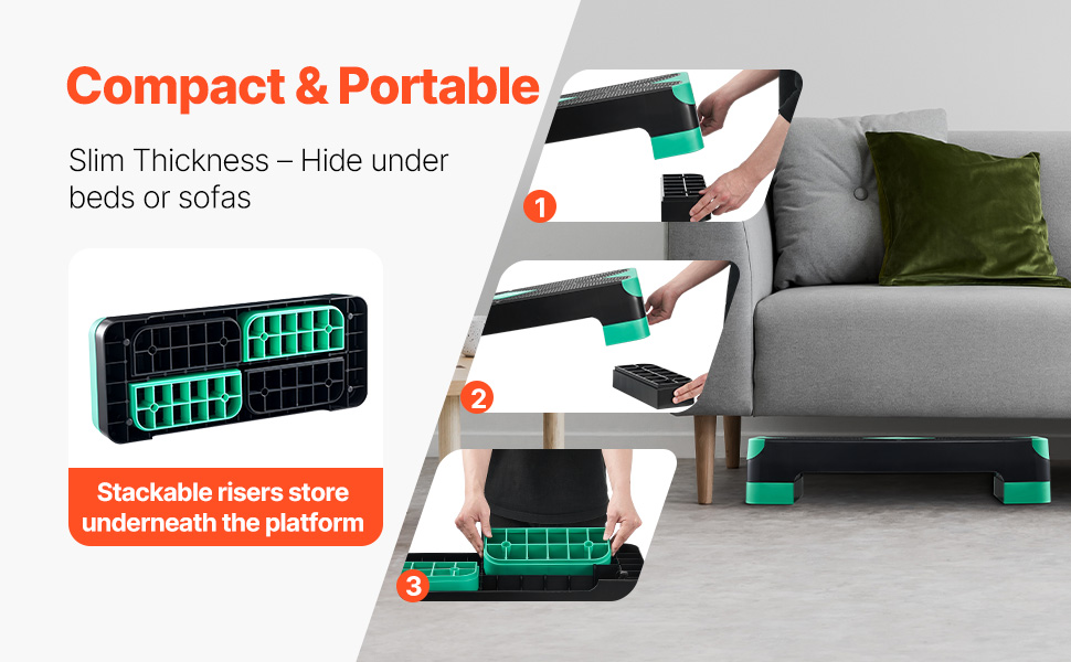 Платформа для аеробіки VEVOR (зелена)