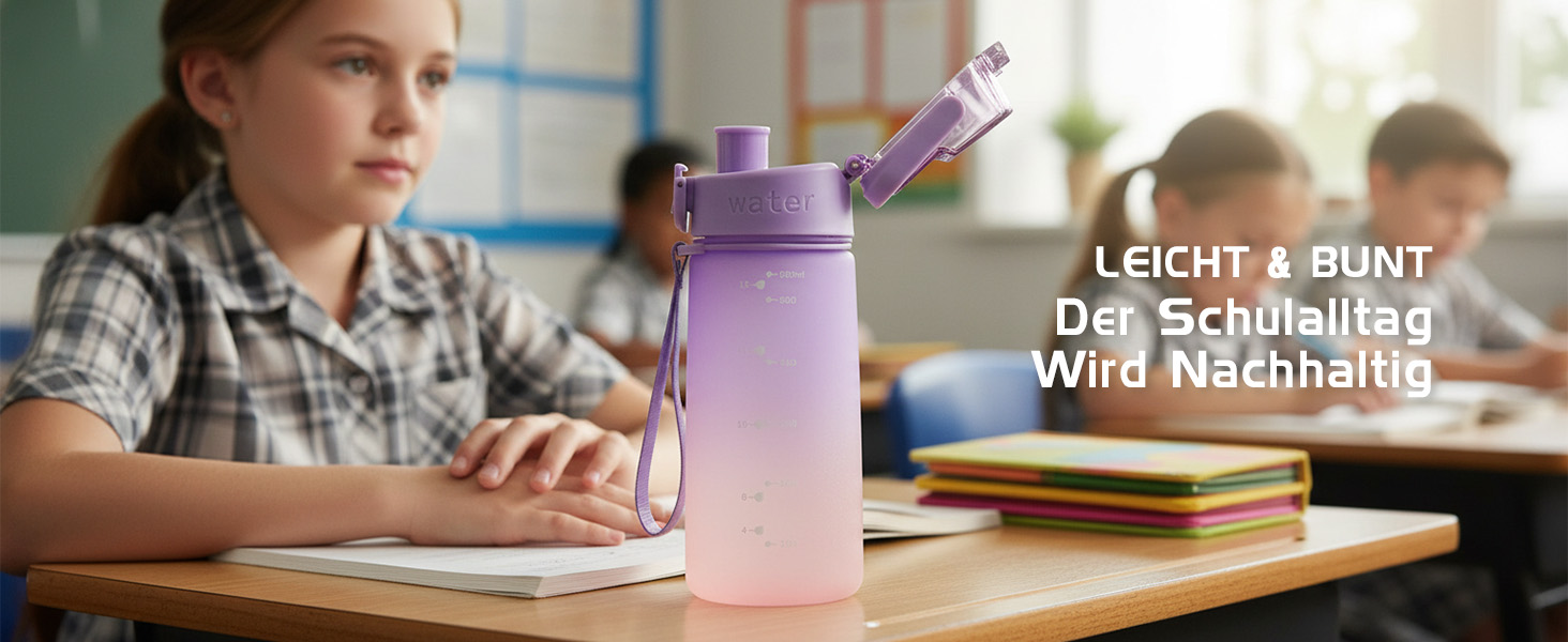 Спортивна пляшка для води AOPREL 1Л з фільтром, Tritan BPA-free, герметична пляшка для фітнесу, походів та офісу, зелена
