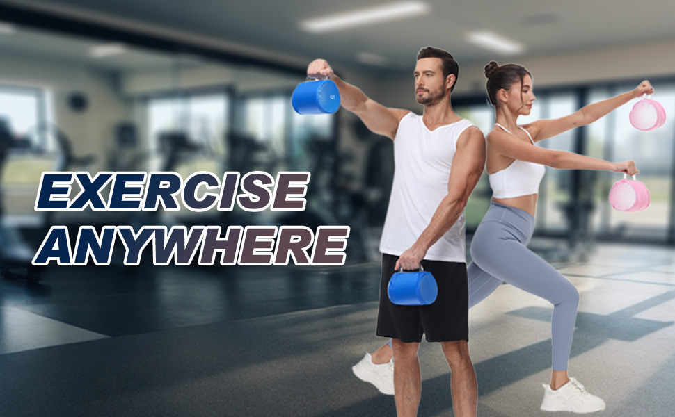 Гідравлічні гантелі Deiris, набір для заповнення водою, вага до 14 кг/пара, для силових тренувань та фітнесу, помаранчевий колір, пара 10 кг