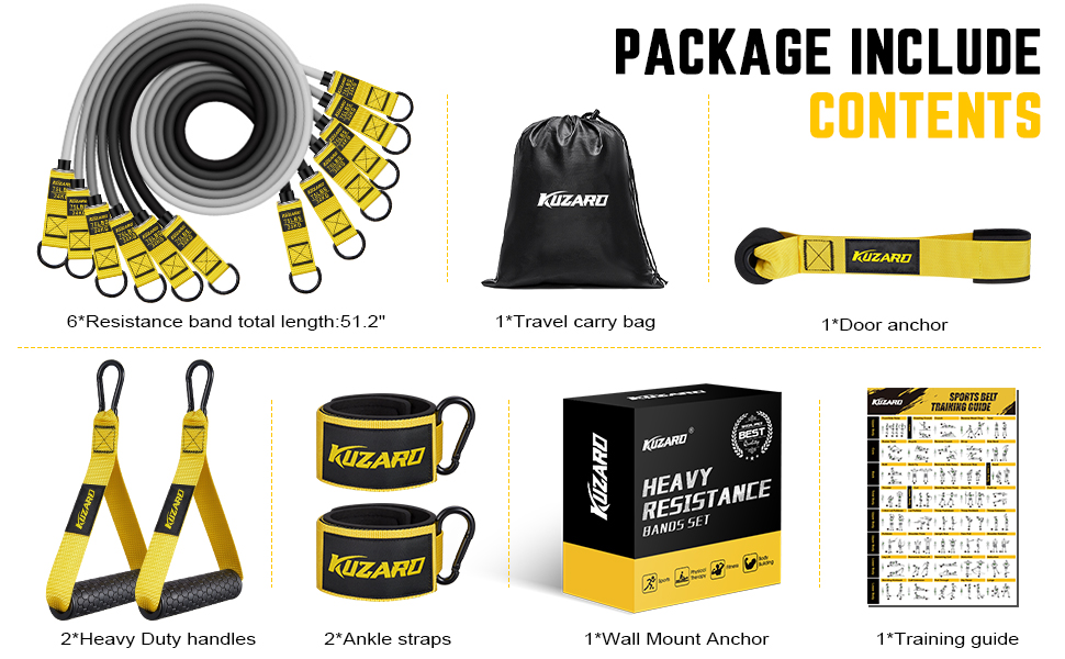 Еластичні гумки для фітнесу: комплект для силових тренувань, йоги, дому. Максимальне навантаження до 300/360lbs