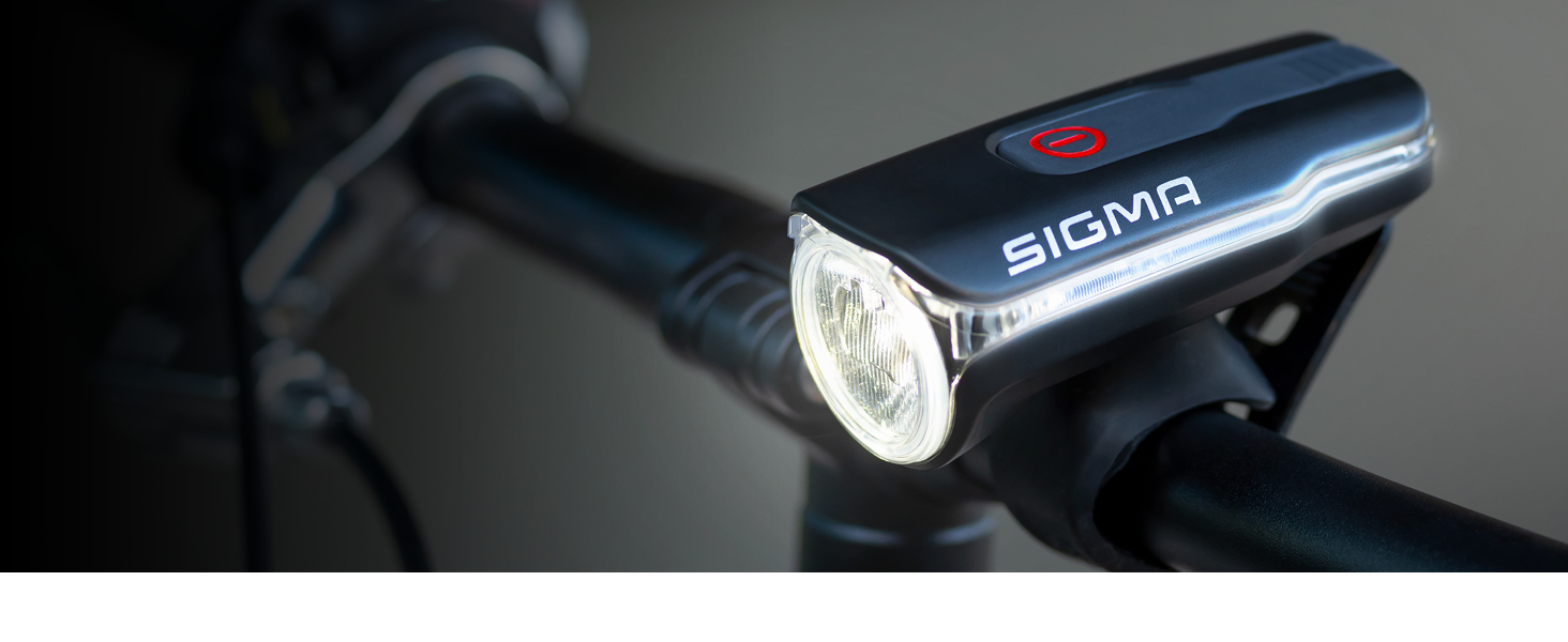 Комплект велосипедних LED ліхтарів SIGMA AURA 60 та INFINITY, акумуляторні, переднє і заднє світло, водозахищені, StVZO сертифіковані
