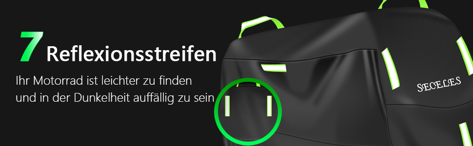 Накладна для мотоцикла 3XL (265x95x125 см) - водонепроникна, зимостійка, з оксфорду, з відбивачами та отворами для замка