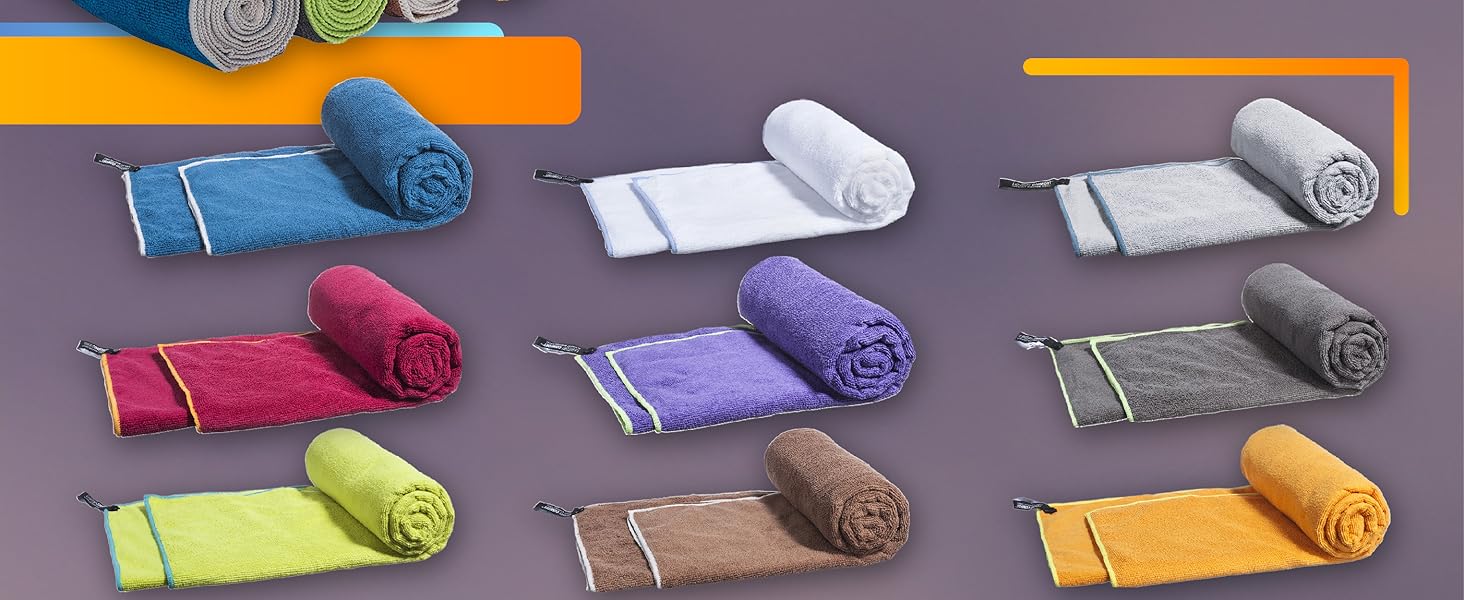 LightDry® Original Мікрофіброве спортивне рушник - туристичне рушник для рюкзака, спортивне та фітнес рушник для плавання. Швидковисихаюче, антибактеріальне рушник 200 x 100 см Petrol