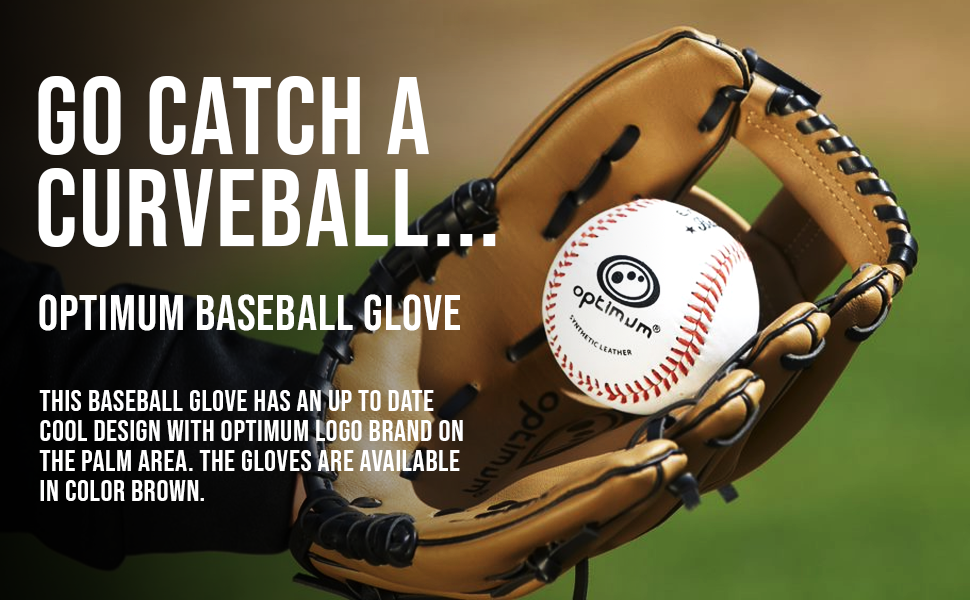 Бейсбольна рукавиця Optimum Extremer для лівші, дитяча: глибока кишеня, м'яка підкладка, захист зап'ястя