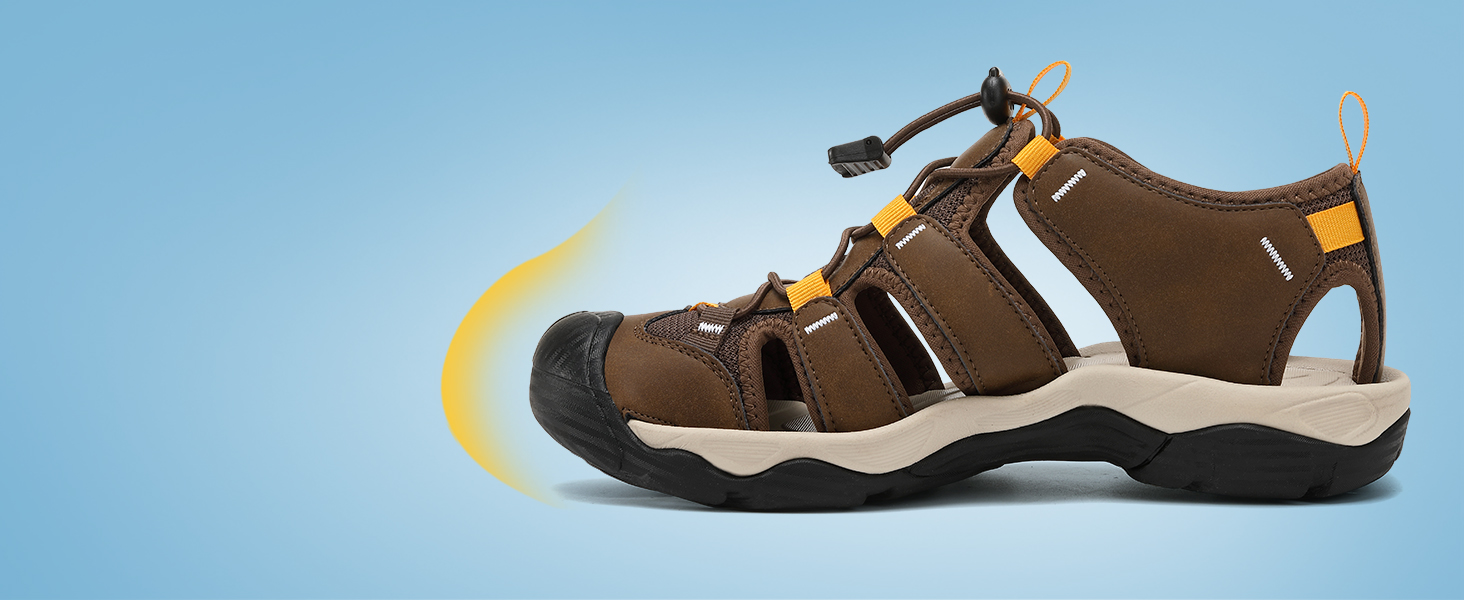 Чоловічі сандалі AX BOXING для трекінгу та спорту, коричневі, розмір 44 EU