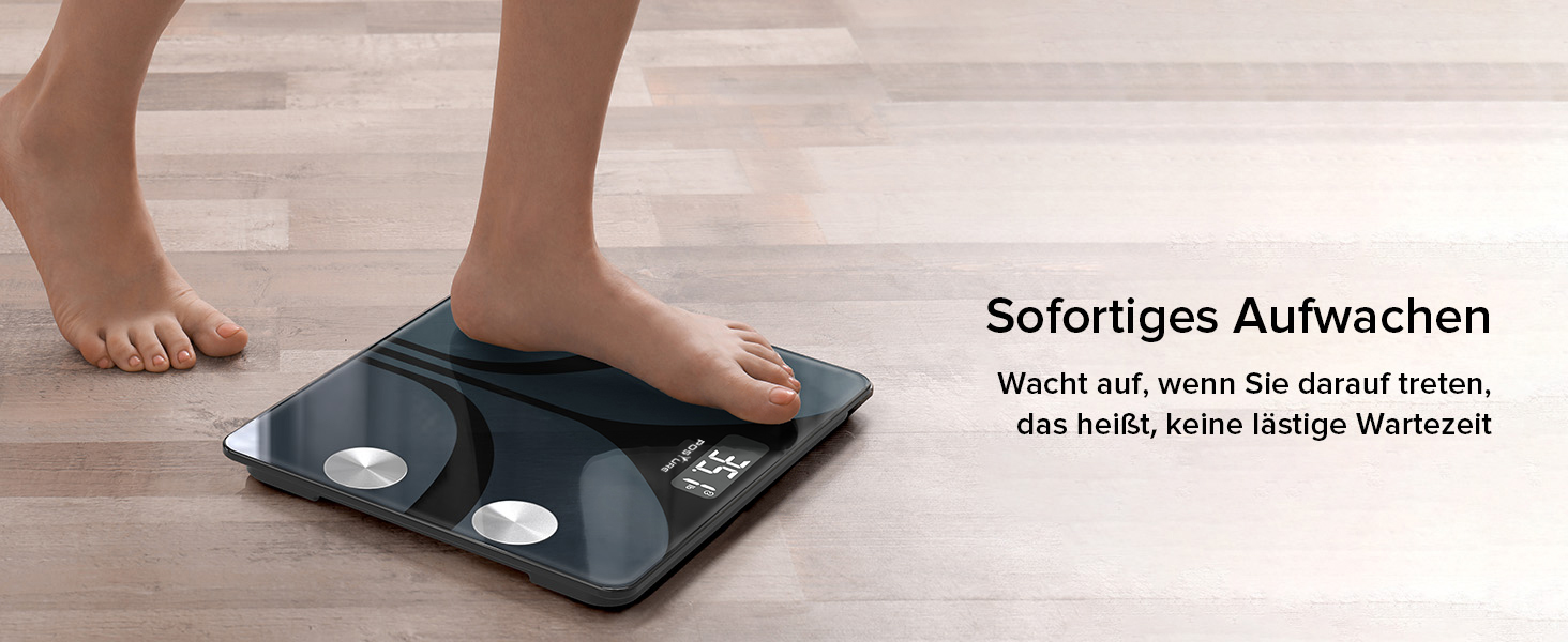 Ваги для тіла Posture з вимірюванням жиру, цифрові, 13 показників, шкала ваги з моніторингом BMI, синхронізація з додатками, до 180 кг