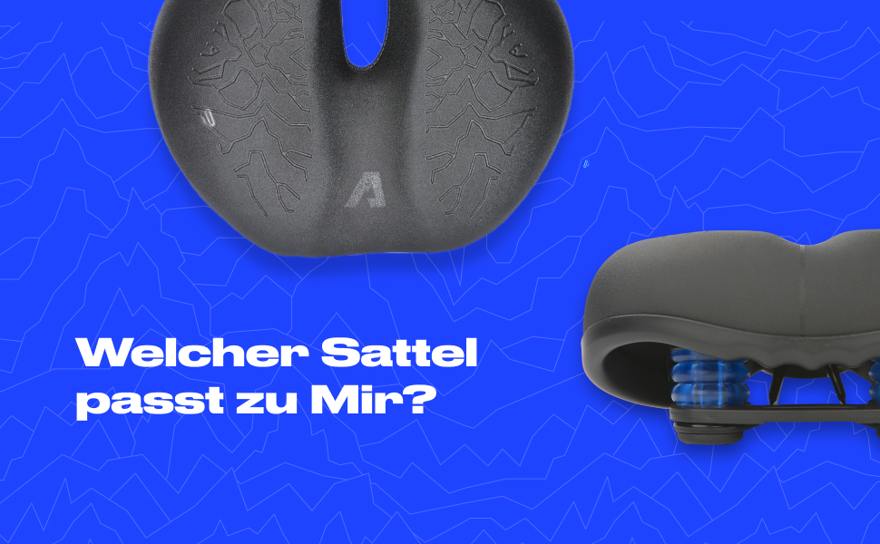 Alpensattel 3.0 Ергономічне велосипедне сідло для чоловіків і жінок з пам'яттю форми, ідеальна амортизація, вибір із 3 моделей