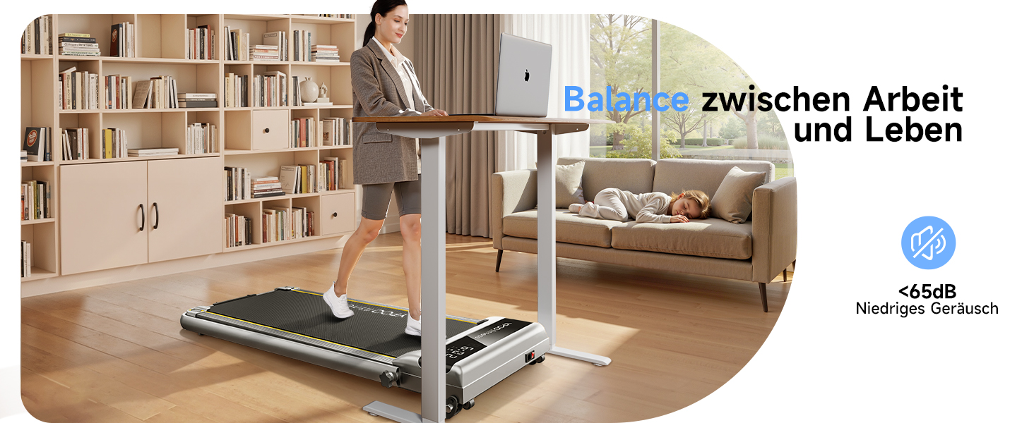 Лягувальне бігове полотно YPOO з регулюванням нахилу, 140 кг, тихе для дому/офісу, швидкість 0.8-8 км/год, з LED-дисплеєм, пультом та APP