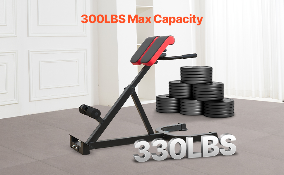 VEVOR римський стул для гіперекстензій, банк гіперекстензій, тренажер для пресу, фітнес-лавка для дому, 136 кг, регульований
