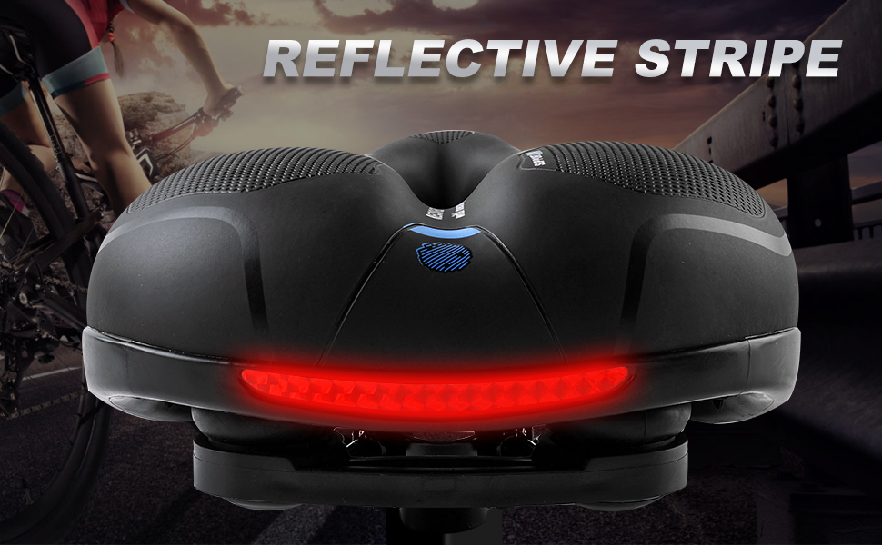 Велосипедне сідло з гелевою вставкою, широке, м'яке, комфортне, дихаюче, амортизуюче, ергономічне, з водонепроникним чохлом, чорне