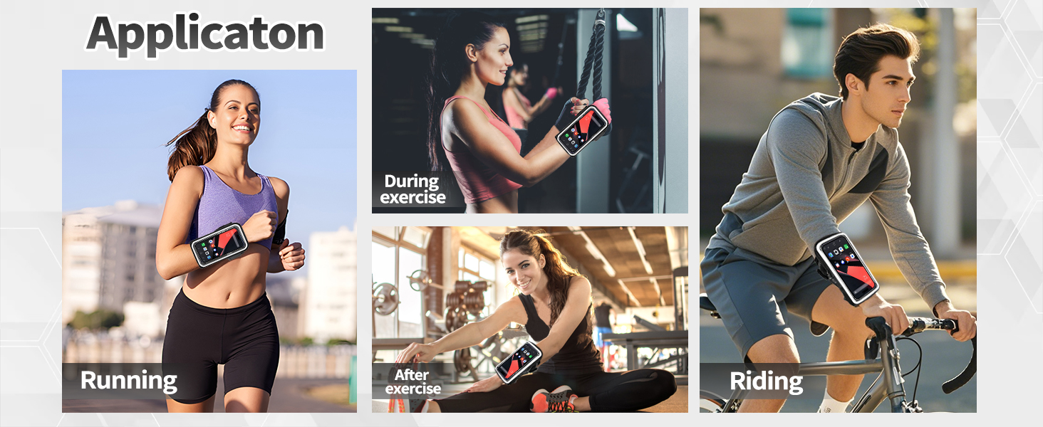 Спортивний браслет для телефону на руку - 2 в 1, підходить для iPhone 16/15/14/13 Pro Max, Huawei P50 Pro/P40, чорний