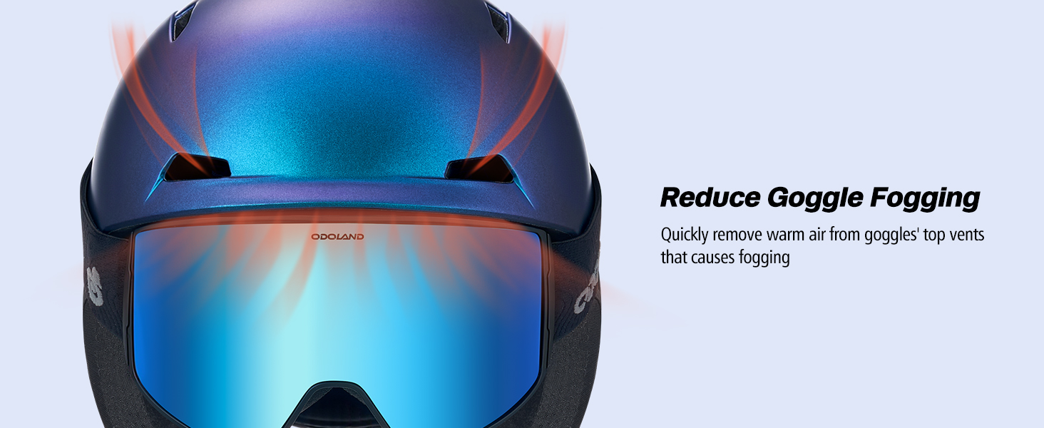 Шолом гірськолижний/сноубордичний Odoland, унісекс, чорний, регульований, для дорослих та підлітків