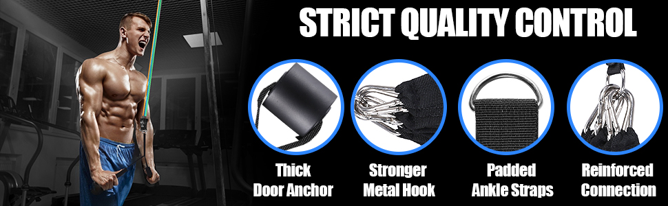 Набір еластичних стрічок EVOLAND для фітнесу та домашніх тренувань, 5 шт. (жовтий, оранжевий, синій, зелений, чорний)