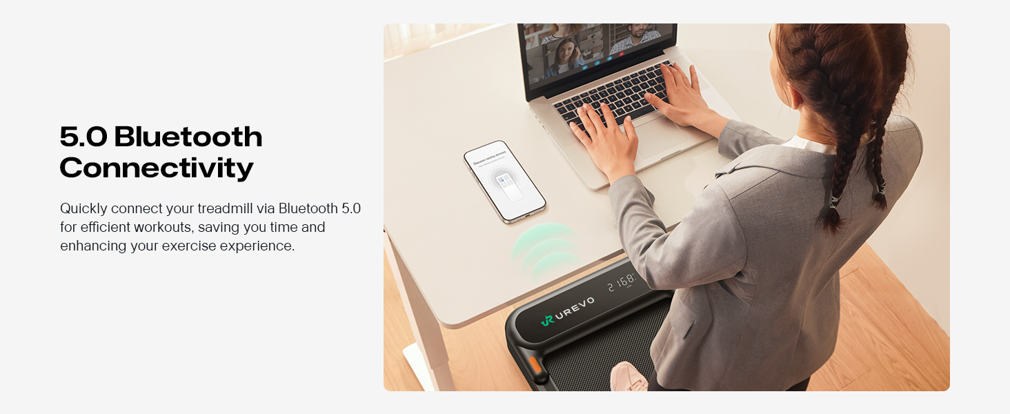 Walking Pad з нахилом 9%, амортизація 6 точок, тихий біговий стіл, 2.5 л.с. для дому/офісу (Чорний з ручкою, APP)