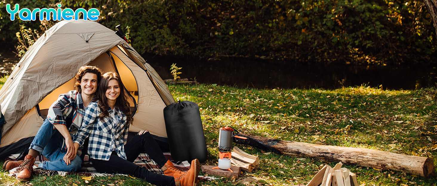 Спальний мішок Yarmiene 3-4 сезони, для дорослих та дітей, чорний+сірий